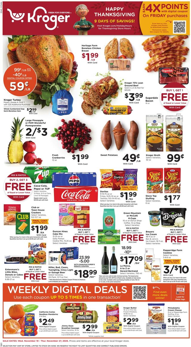 Catalogue Kroger from 11/19/2025