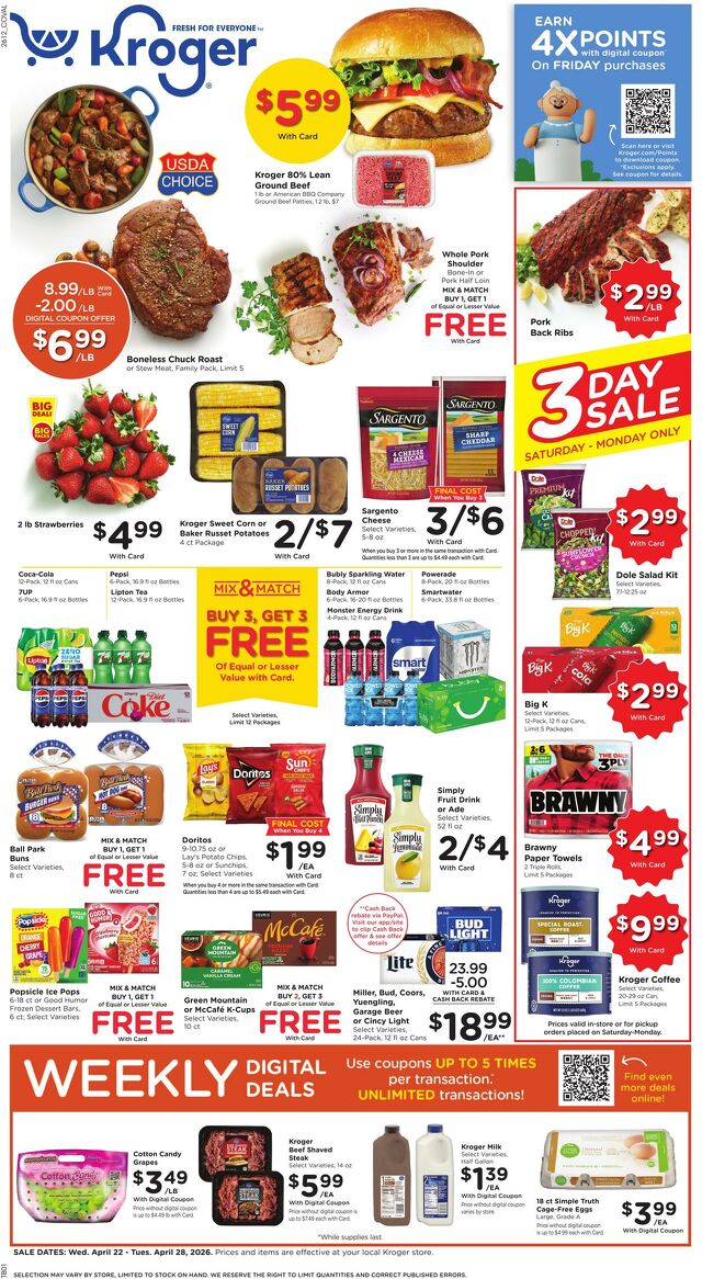 Catalogue Kroger from 04/22/2026