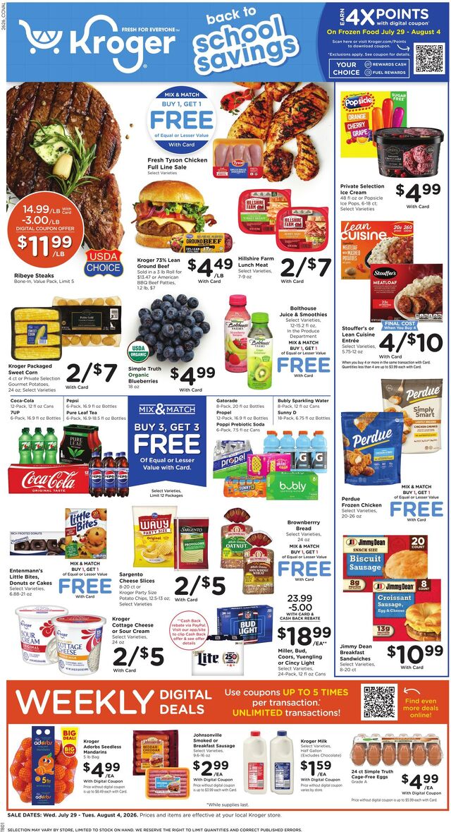 Catalogue Kroger from 07/29/2026