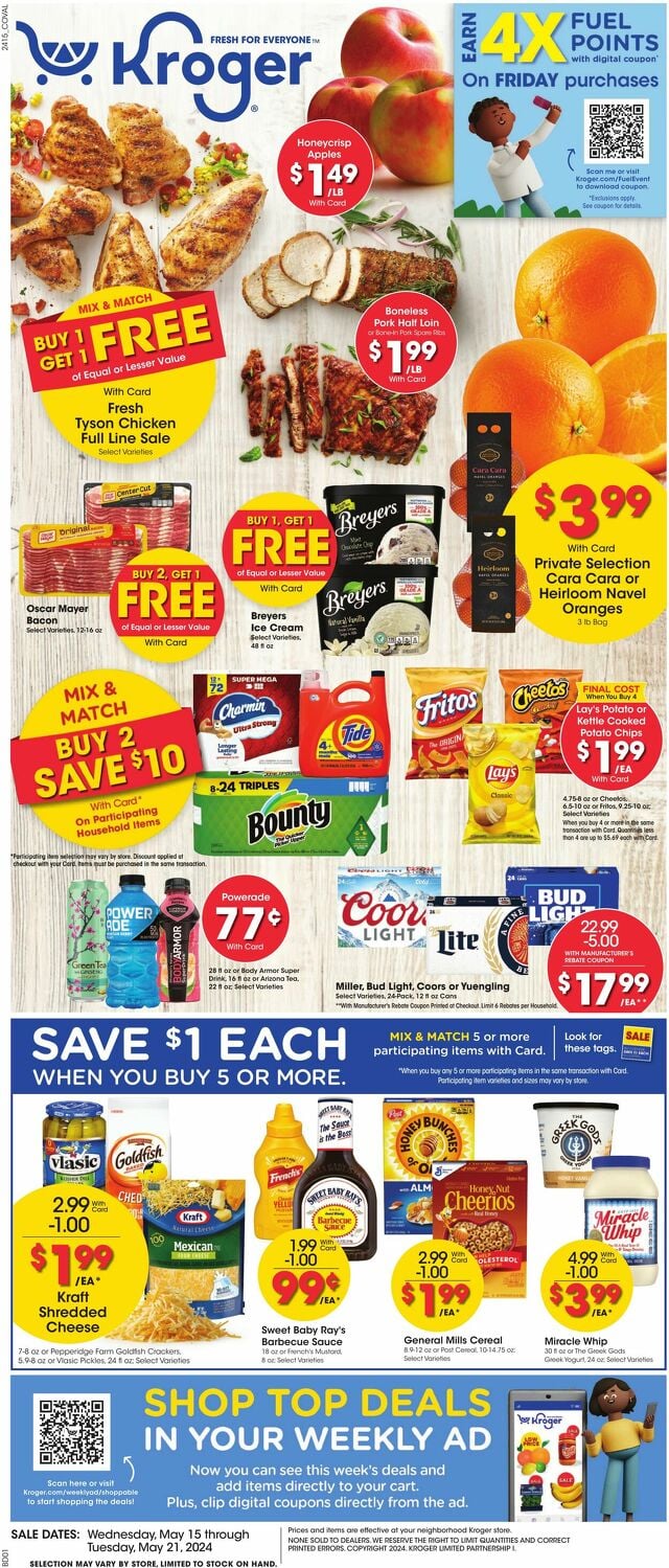 Catalogue Kroger from 05/15/2024