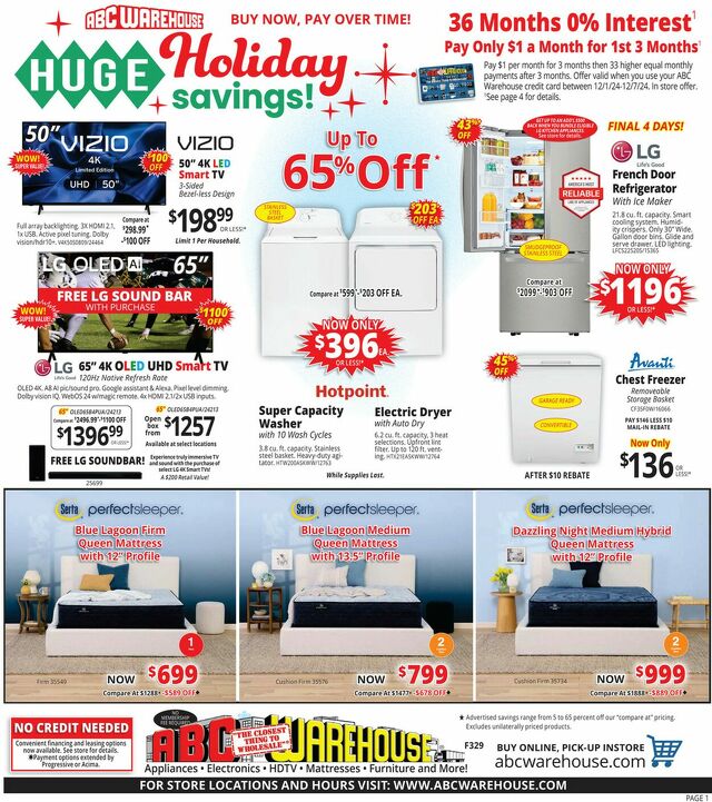 Catalogue ABC Warehouse from 12/01/2024