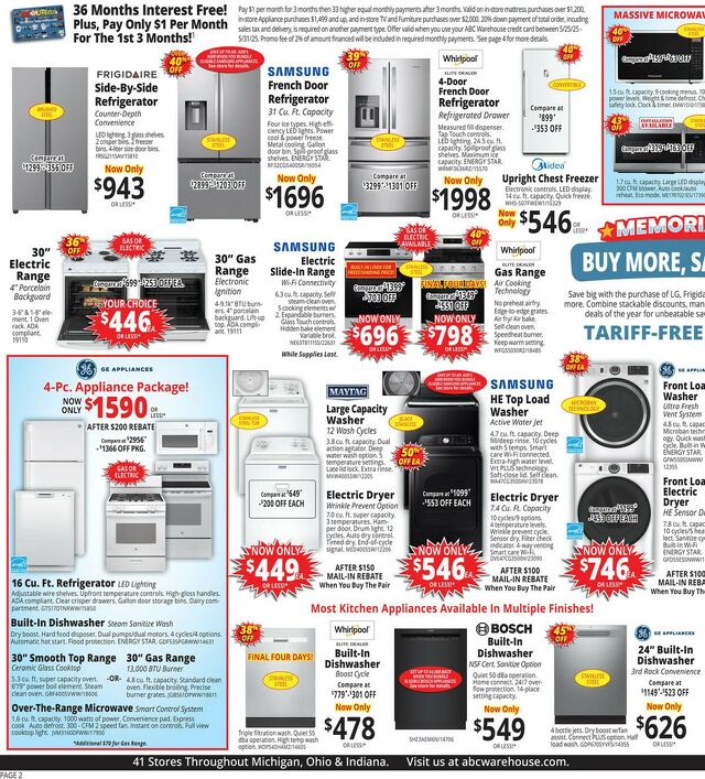 Catalogue ABC Warehouse from 05/25/2025