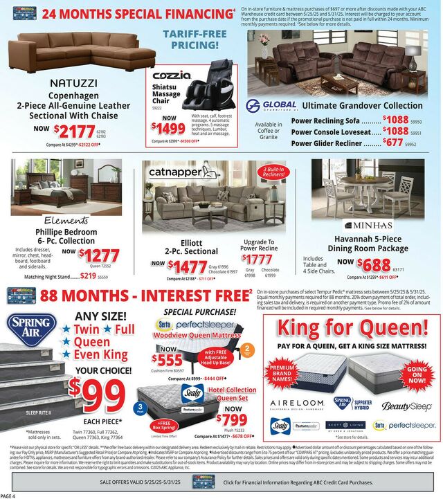 Catalogue ABC Warehouse from 05/25/2025