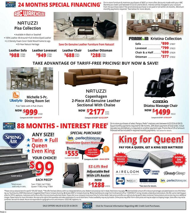 Catalogue ABC Warehouse from 06/22/2025