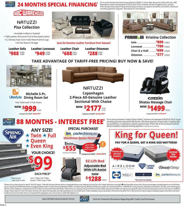 Catalogue ABC Warehouse from 06/29/2025