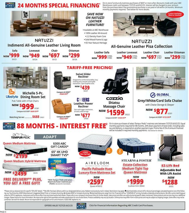 Catalogue ABC Warehouse from 07/27/2025