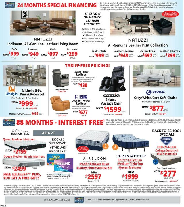 Catalogue ABC Warehouse from 08/03/2025