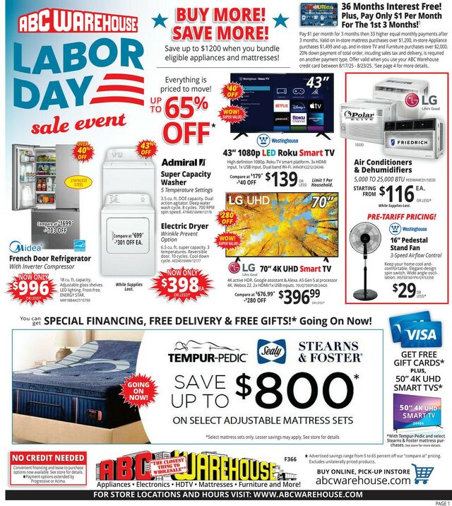 Catalogue ABC Warehouse from 08/17/2025