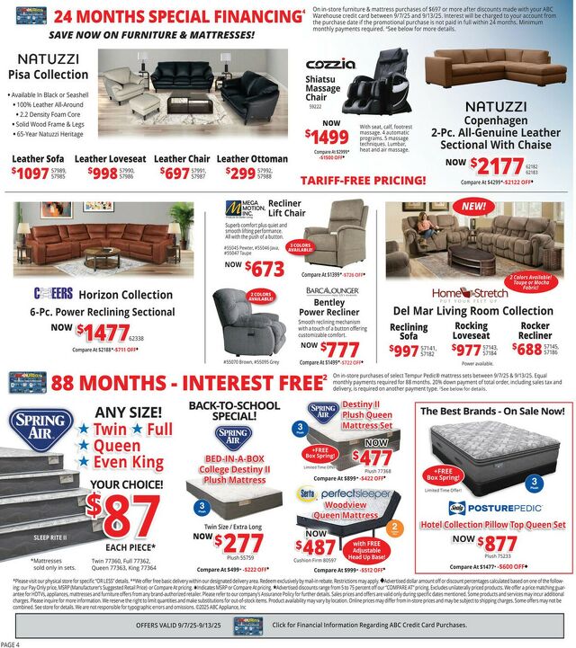 Catalogue ABC Warehouse from 09/07/2025