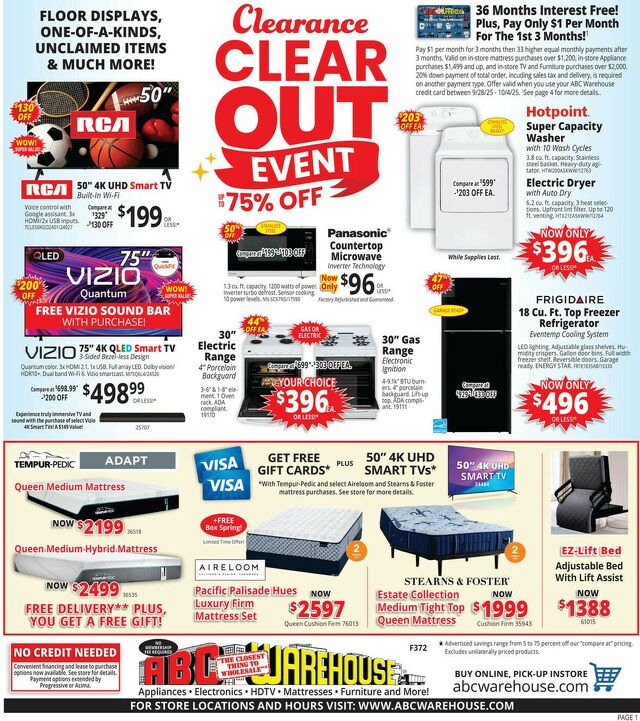 Catalogue ABC Warehouse from 09/28/2025