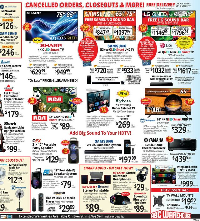 Catalogue ABC Warehouse from 09/28/2025