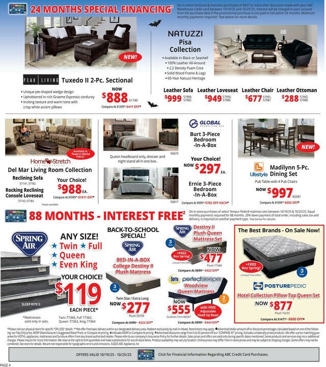 Catalogue ABC Warehouse from 10/19/2025