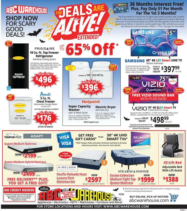 Catalogue ABC Warehouse from 10/26/2025