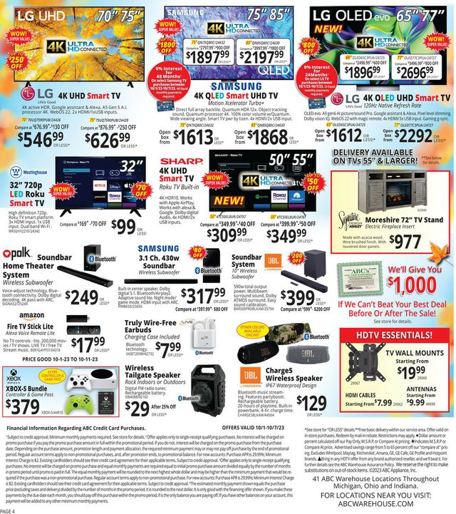 Catalogue ABC Warehouse from 10/01/2023