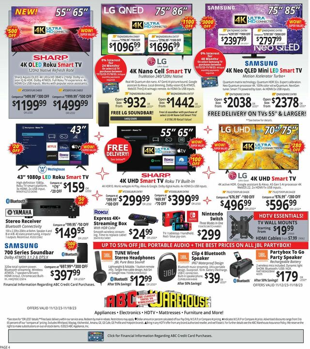 Catalogue ABC Warehouse from 11/12/2023