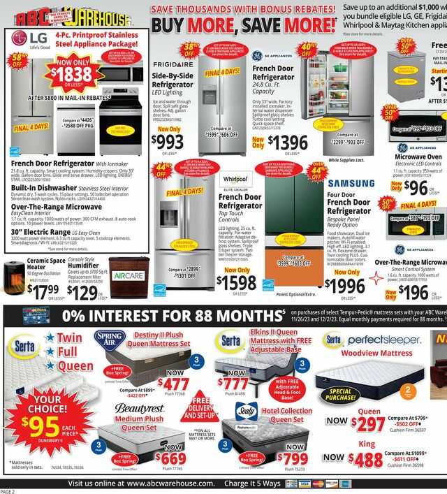 Catalogue ABC Warehouse from 11/26/2023