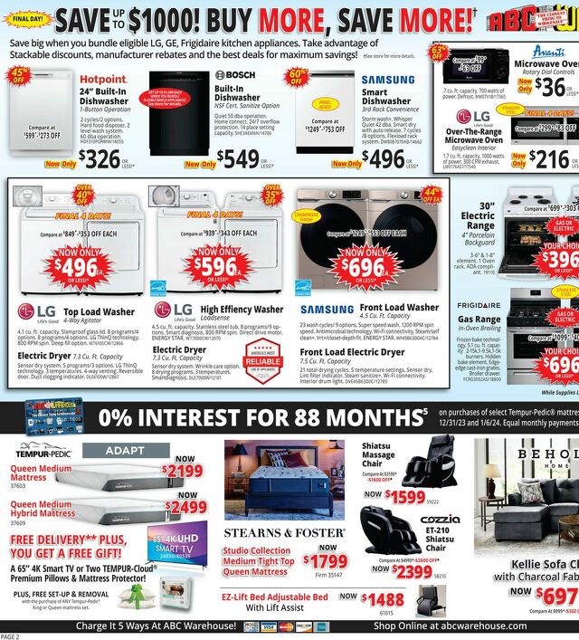 Catalogue ABC Warehouse from 12/31/2023