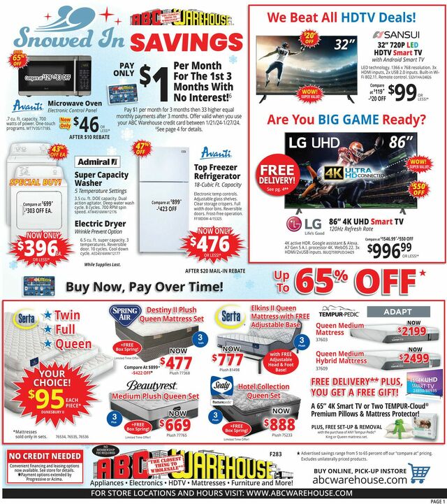 Catalogue ABC Warehouse from 01/21/2024