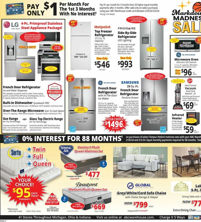 Catalogue ABC Warehouse from 02/25/2024