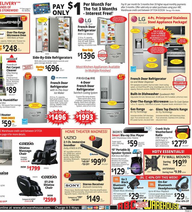 Catalogue ABC Warehouse from 03/17/2024