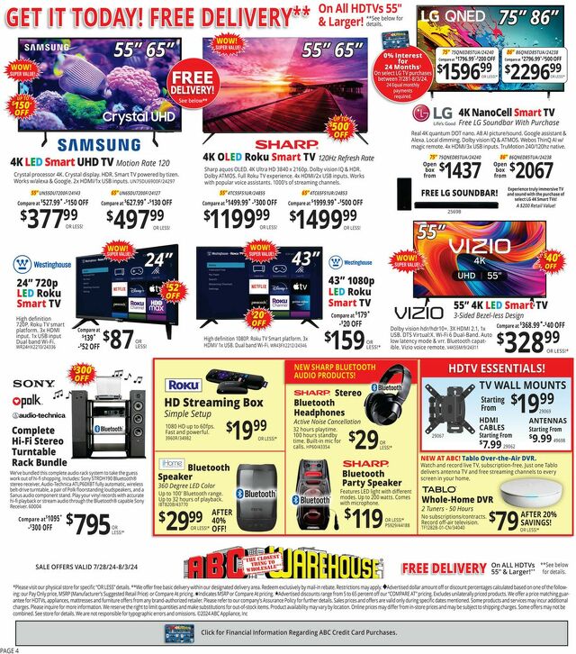 Catalogue ABC Warehouse from 07/28/2024