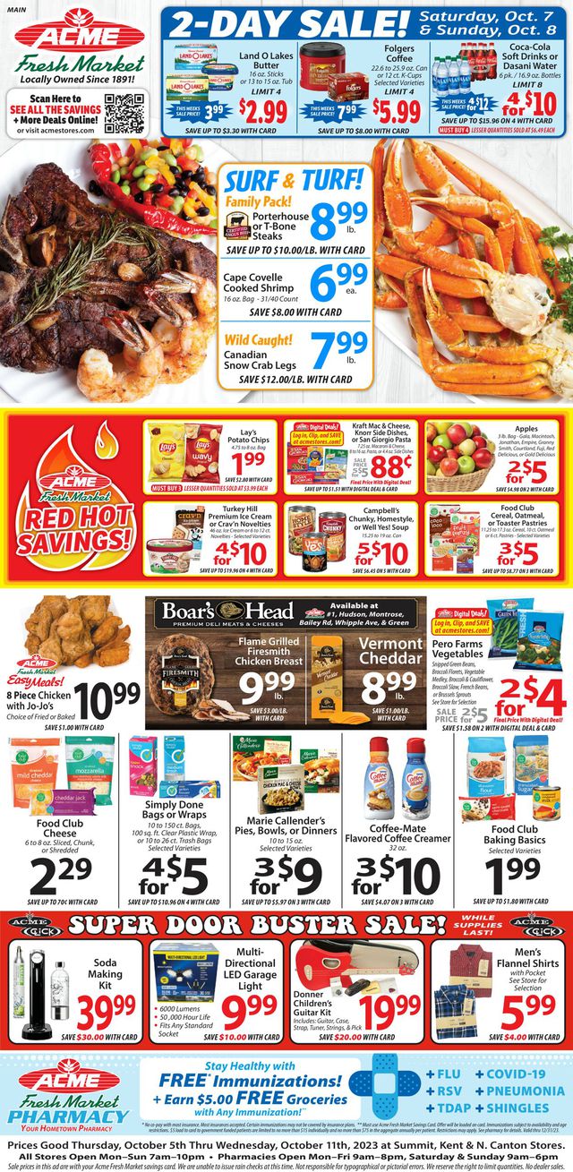 Catalogue Acme Fresh Market from 10/05/2023