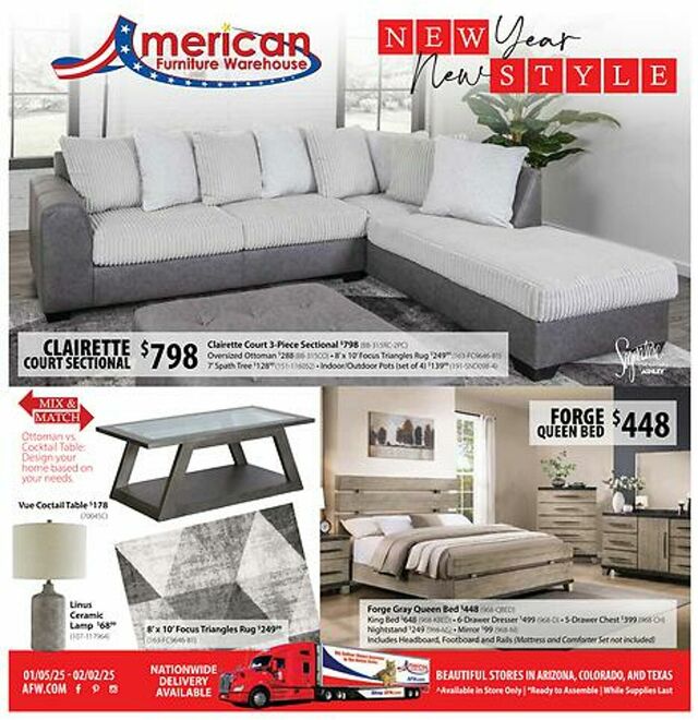 Catalogue American Furniture Warehouse from 02/02/2025