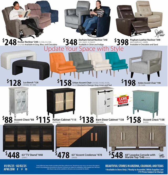 Catalogue American Furniture Warehouse from 02/02/2025