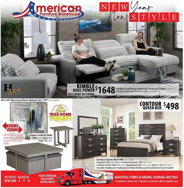 Catalogue American Furniture Warehouse from 03/30/2025