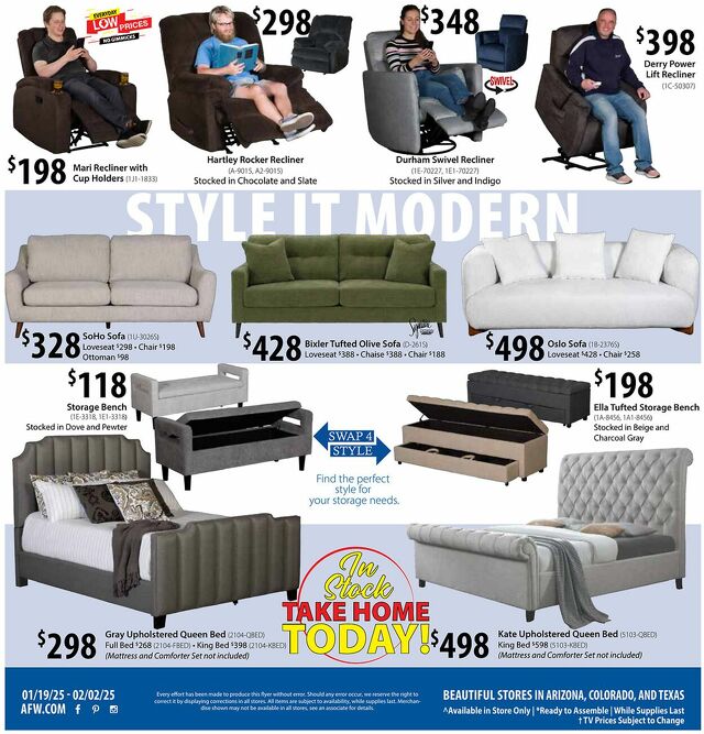 Catalogue American Furniture Warehouse from 03/30/2025