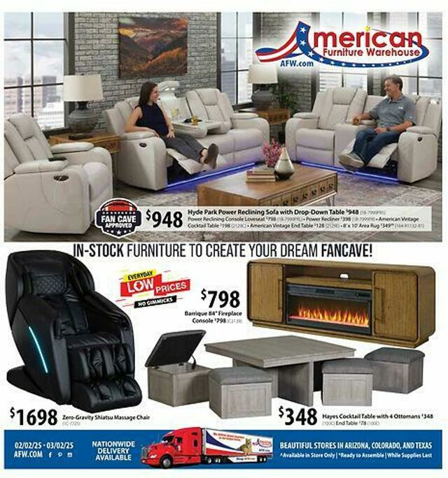 Catalogue American Furniture Warehouse from 06/22/2025