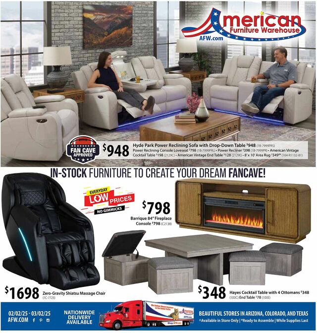 Catalogue American Furniture Warehouse from 06/22/2025