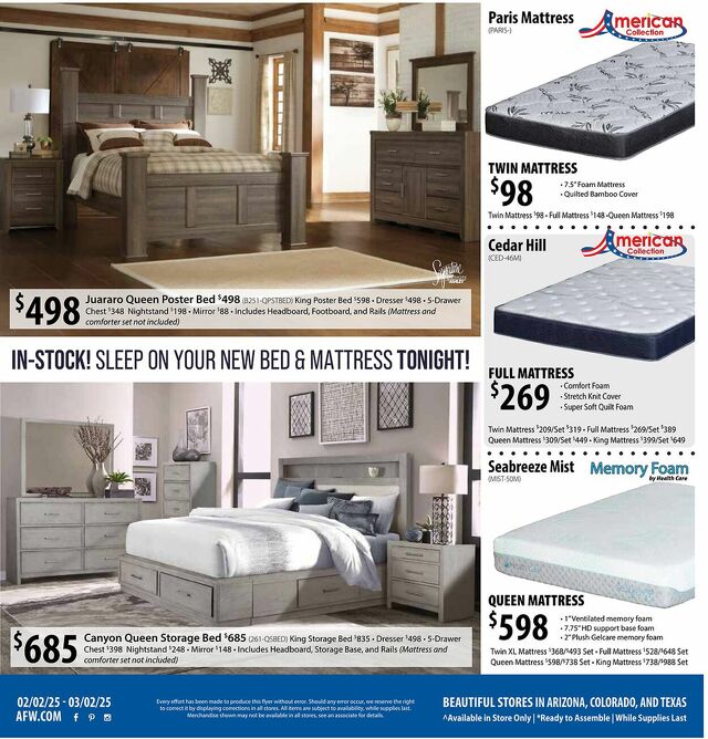 Catalogue American Furniture Warehouse from 06/22/2025