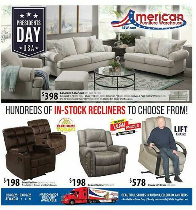 Catalogue American Furniture Warehouse from 08/03/2025