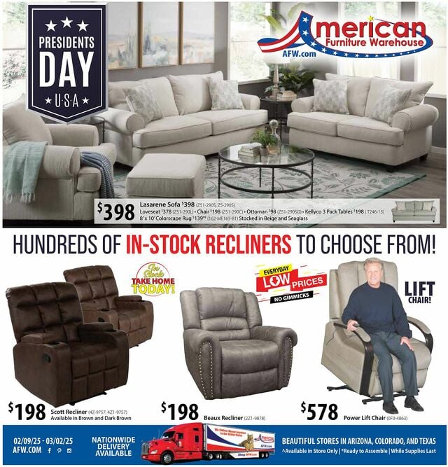 Catalogue American Furniture Warehouse from 08/03/2025