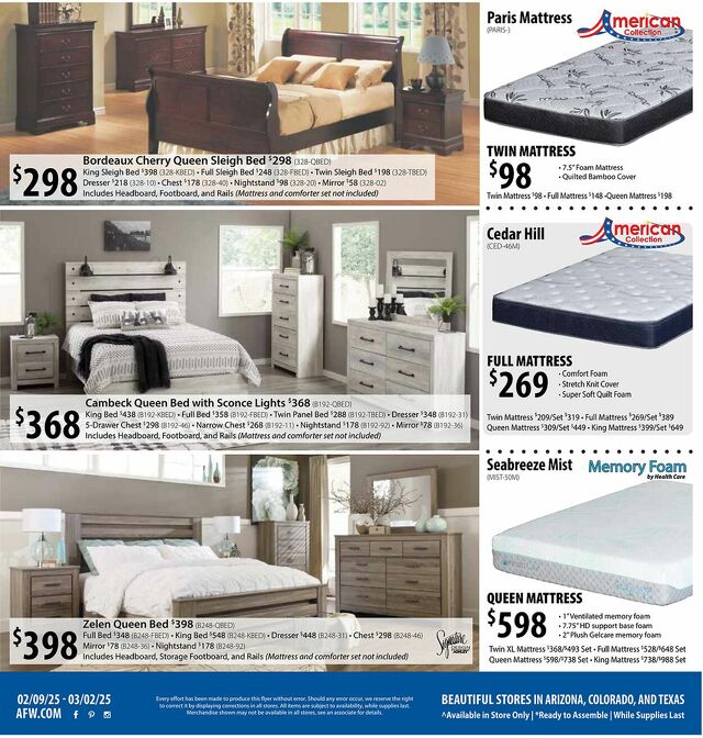 Catalogue American Furniture Warehouse from 08/03/2025