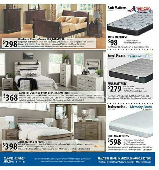 Catalogue American Furniture Warehouse from 08/17/2025