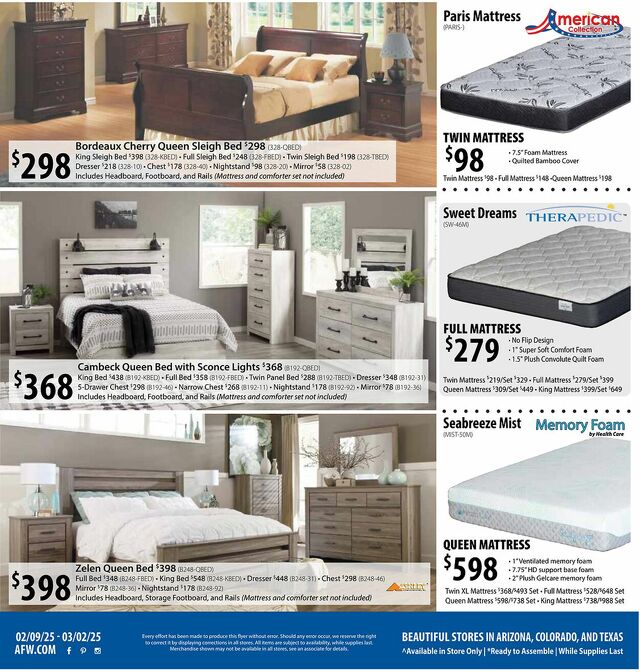 Catalogue American Furniture Warehouse from 08/17/2025