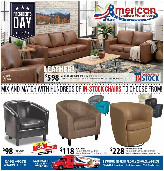 Catalogue American Furniture Warehouse from 09/14/2025