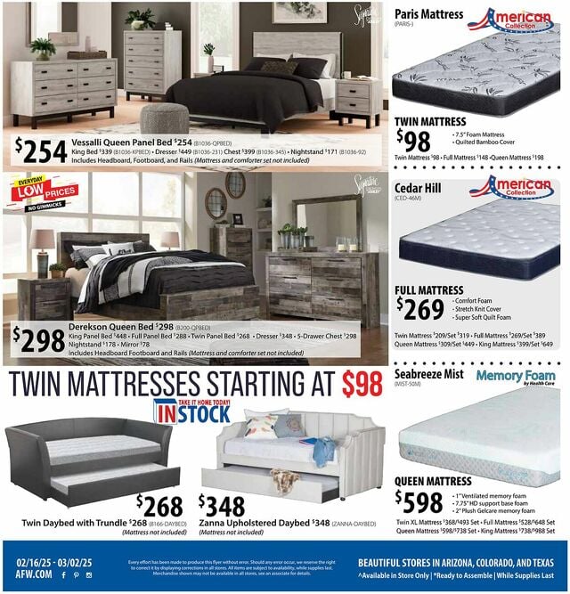 Catalogue American Furniture Warehouse from 09/14/2025