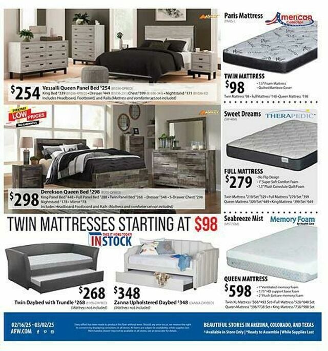 Catalogue American Furniture Warehouse from 09/28/2025