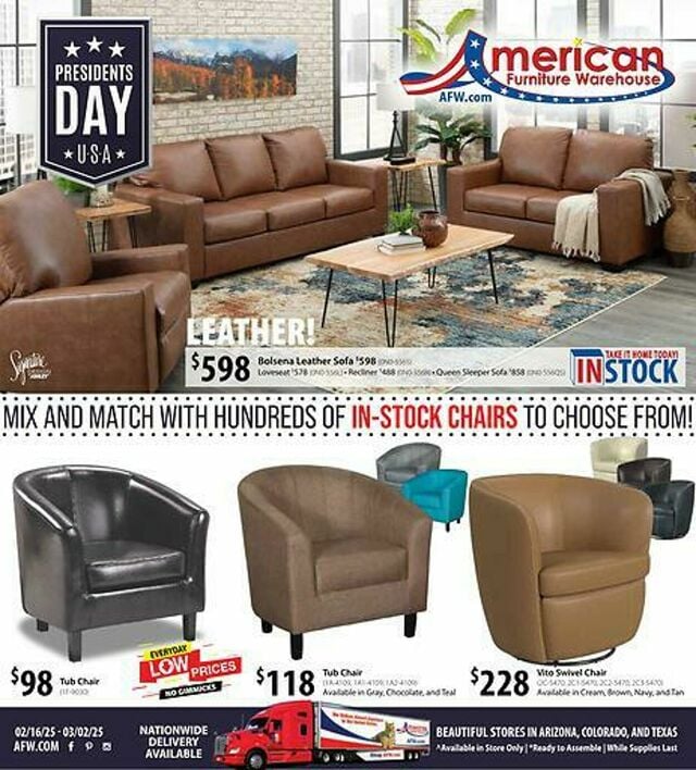 Catalogue American Furniture Warehouse from 10/12/2025