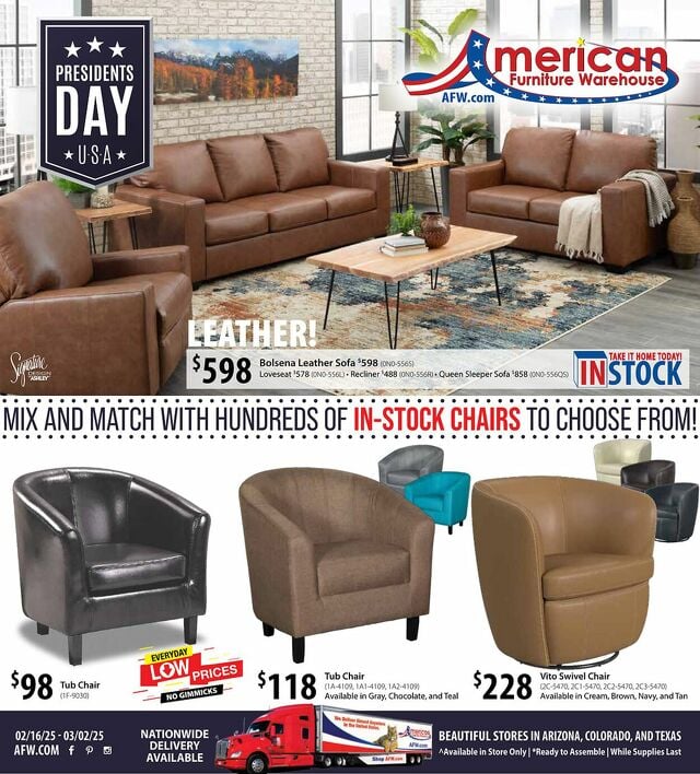 Catalogue American Furniture Warehouse from 10/12/2025