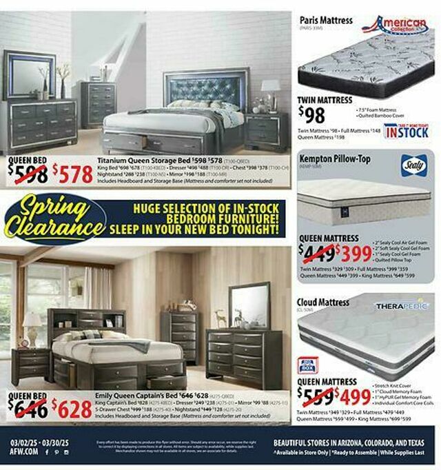 Catalogue American Furniture Warehouse from 12/07/2025