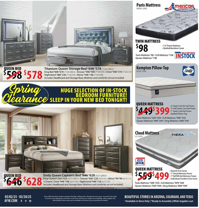 Catalogue American Furniture Warehouse from 12/07/2025