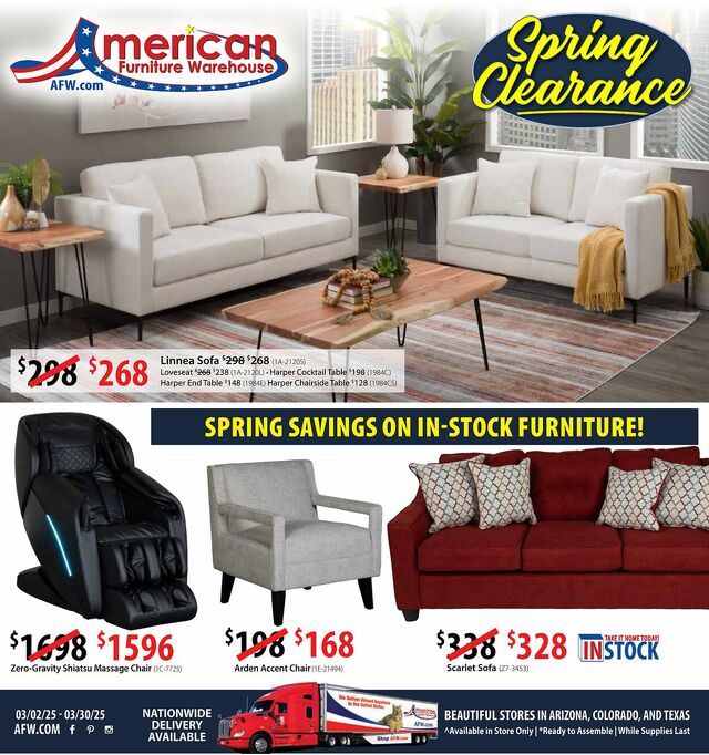 Catalogue American Furniture Warehouse from 01/04/2026