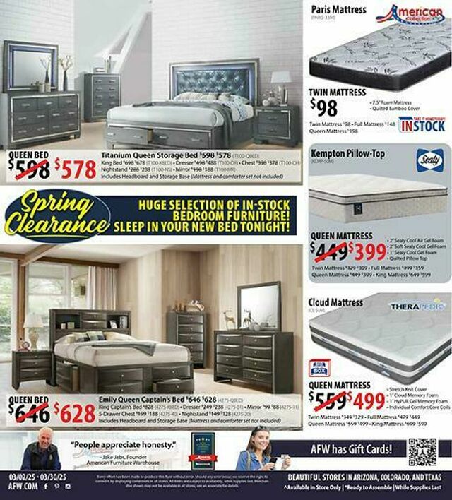 Catalogue American Furniture Warehouse from 01/04/2026