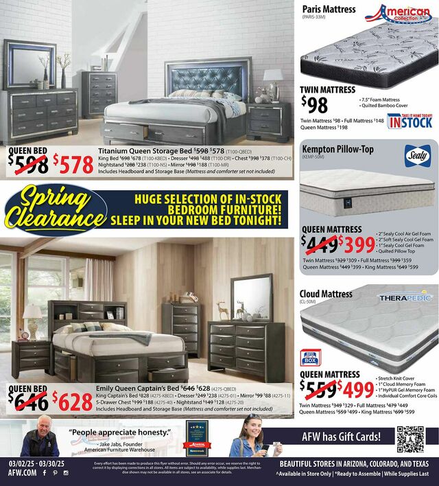 Catalogue American Furniture Warehouse from 01/04/2026