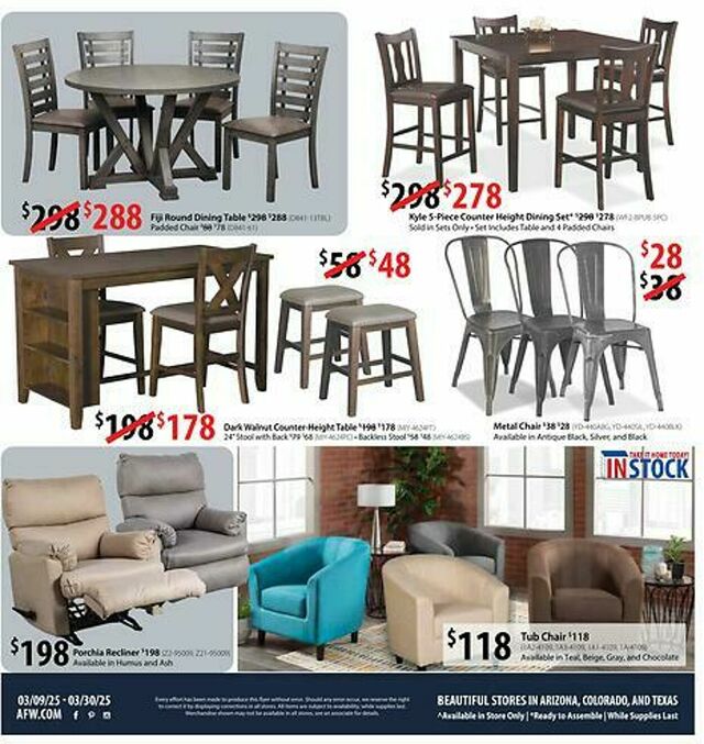 Catalogue American Furniture Warehouse from 01/18/2026