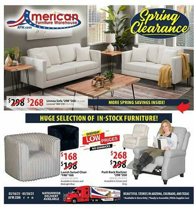 Catalogue American Furniture Warehouse from 03/01/2026